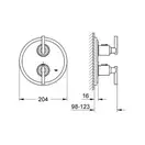 Grohe Atrio Термостат для ванны (19399000) фото 2 Aquada.com.ua