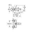 Grohe Eurodisc Joy Смеситель для ванны, хром (23431000)