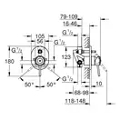 Grohe BauClassic Смеситель для ванны, хром (29047000)