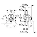 Grohe BauClassic Смеситель для ванны, хром (29047000)