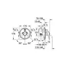 Смеситель однорычажный для ванны Grohe Concetto DN 15 (цвет - хром) со встраиваемой и наружной частью (32214001) фото 2 Aquada.com.ua