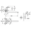 GROHE Універсальний змішувач Multiform з душовим гарнітуром New Tempesta II (3270800A) (3270800A) фото 3 Aquada.com.ua
