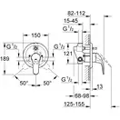 Grohe Euroeco New Змішувач для ванни, хром (32747000)