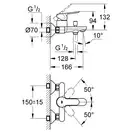 GROHE Смеситель для ванны BAU EDGE (32820000) фото 3 Aquada.com.ua