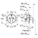 Grohe Eurosmart Cosmopolitan Змішувач, хром (32879000)