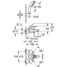 GROHE Смеситель для ванны EUROSTYLE (3359230A) фото 4 Aquada.com.ua