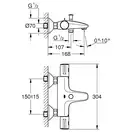 Grohe Grohtherm 800 Термостат для ванны, хром (34576000)