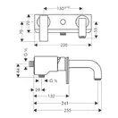 GROHE Смеситель для ванны с изливом Axor Citterio (39400000) фото 2 Aquada.com.ua