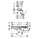 HANSGROHE Термостат для ванны ShowerTablet Select (цвет - хром) (13183000) фото 3 Aquada.com.ua