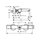 HANSGROHE Термостат для ванны, наружная часть Versostat2 (15348000) фото 2 Aquada.com.ua