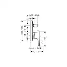 Смеситель для ванны Hansgrohe PuraVida (цвет - хром/белый) (15445400) фото 2 Aquada.com.ua
