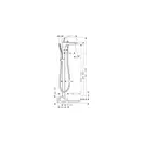 Смеситель отельностоящий для ванны Hansgrohe PuraVida (цвет - хром) (15473000) фото 3 Aquada.com.ua