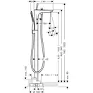 Змішувач для ванни для підлоги Hansgrohe PuraVida, хром (15473000)