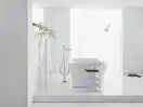 Смеситель отдельностоящий для ванны Hansgrohe PuraVida (цвет - хром/белый) (15473400) фото 2 Aquada.com.ua