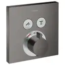 Термостат для ванны на 2 потребителя Hansgrohe ShowerSelect (цвет - чёрный матовый хром) (15763340) фото 1 Aquada.com.ua