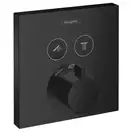 Термостат для ванны на 2 потребителя Hansgrohe ShowerSelect (цвет - чёрный матовый) (15763670) фото 1 Aquada.com.ua