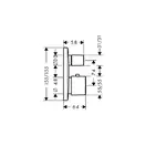 Термостат для ванны Hansgrohe PuraVida (цвет - хром) (15771000) фото 2 Aquada.com.ua