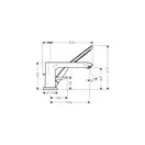 Смеситель на борт ванны Hansgrohe Metris (цвет - хром) (31190000) фото 2 Aquada.com.ua