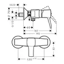 Смеситель для душа Hansgrohe Metropol Classic (цвет - хром) (31360000) фото 2 Aquada.com.ua