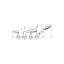 Смеситель на борт ванны Hansgrohe Metropol Classic (цвет - хром) (31441000) фото 2 Aquada.com.ua