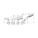 Змішувач для ванни Hansgrohe Metropol Classic (31441000)