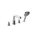 Смеситель на борт ванны Hansgrohe Metris S (цвет - хром) (31443000) фото 1 Aquada.com.ua
