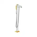 Смеситель для ванны однорычажный, напольный Hansgrohe Metropol Classic (цвет - хром/золото) (31445090) фото 1 Aquada.com.ua