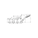 Смеситель на борт ванны Hansgrohe Metropol Classic (цвет - хром) (31449000) фото 2 Aquada.com.ua