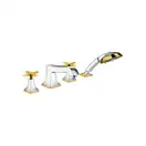 Смеситель на борт ванны Hansgrohe Metropol Classic (цвет - хром/золото) (31449090) фото 1 Aquada.com.ua