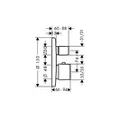 Термостат для ванны Hansgrohe Ecostat E (цвет - хром) (31573000) фото 2 Aquada.com.ua