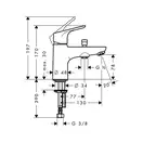 Смеситель на борт ванны Hansgrohe Focus Monotrou (цвет - хром) (31930000) фото 3 Aquada.com.ua