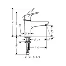 Смеситель на борт ванны, однорычажный Hansgrohe Focus (цвет - хром) (31931000) фото 2 Aquada.com.ua