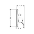 Смеситель для ванны и душа Hansgrohe Focus E2 (цвет - хром) (31947000) фото 2 Aquada.com.ua
