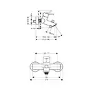 Смеситель для ванны, однорычажный Hansgrohe Talis S2 (цвет - хром) (32440000) фото 3 Aquada.com.ua