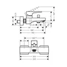 Hansgrohe Metropol Смеситель для ванны, хром (32540700)