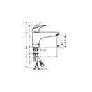 Смеситель на борт ванны, однорычажный Hansgrohe Logis Monotrou (цвет - хром) (71311000) фото 2 Aquada.com.ua
