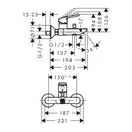 HANSGROHE Смеситель для ванны, однорычажный Eco Logis Loop (71413000) фото 2 Aquada.com.ua
