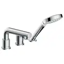 Смеситель на борт ванны Hansgrohe Talis S (цвет - хром), с душевым гарнитуром (72417000) фото 1 Aquada.com.ua