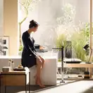 Смеситель для ванны, напольный Hansgrohe Metropol (цвет - хром) (74532000) фото 2 Aquada.com.ua