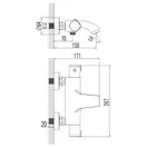 IMPRESE CENTRUM cмеситель для ванны с термостатом (10400) фото 2 Aquada.com.ua