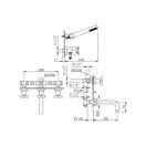Смеситель для ванны Nicolazzi Mac Kinley 05 с ручным душем (2203CR29) фото 2 Aquada.com.ua