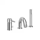 Смеситель на борт ванны Paffoni Light (цвет - хром) (LIG047CR) фото 1 Aquada.com.ua