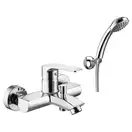 Смеситель для ванны Paffoni Lime (цвет - хром), с душевым гарнитуром (LM023CR) фото 1 Aquada.com.ua