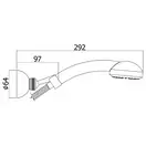 Смеситель для ванны Paffoni Lime (цвет - хром), с душевым гарнитуром (LM023CR) фото 3 Aquada.com.ua