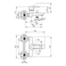 Змішувач для ванни Qtap Ustek 3016107DC (QTUS3016107DC) фото 2 Aquada.com.ua