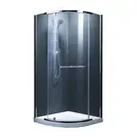 Душевая кабина Devit Comfort 1000 х 1000 х 1900 мм (профиль нерж. сталь, стекло серое) (FEN1223G)