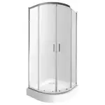 Набір Qtap душова кабіна Taurus CRM1011AC6 Clear + піддон Uniarc 301115 (TAUCRM1011AC6UNIA301115)