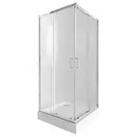 Набір Qtap душова кабіна Taurus CRM1099SC6 Clear + піддон Unisquare 309915 (TAUCRM1099SC6UNIS309915)