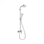 Душова система Hansgrohe Crometta 160 1jet Showerpipe зі змішувачем, білий / хром (27266400)