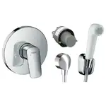 Набор смесителей для гигиенического душа Hansgrohe (цвет - хром/белый) (3А151218)